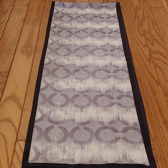 Coach Denim Logo Scarf - Picture 6 of 8